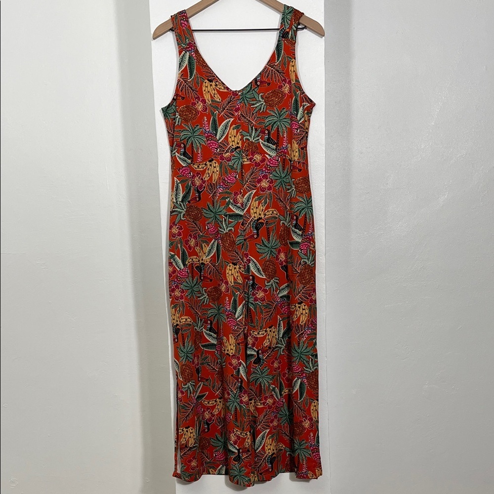 Tropical Print Jumpsuit - Picture 7 of 9